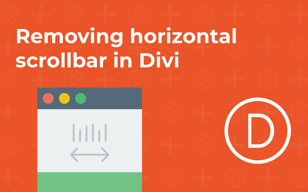 Removing the horizontal scrollbar when using the Divi theme