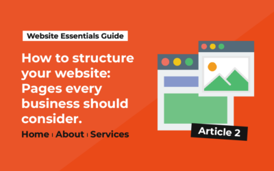 Article 2: How to structure your website: Pages every business should consider