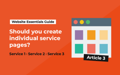 Article 3: Should you create individual service pages?